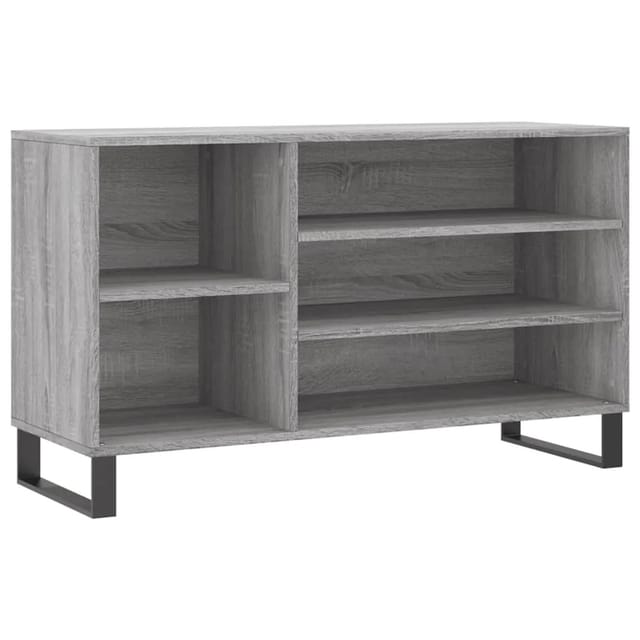 vidaXL Schuhregal Grau Sonoma 102x36x60 cm Holzwerkstoff 831426