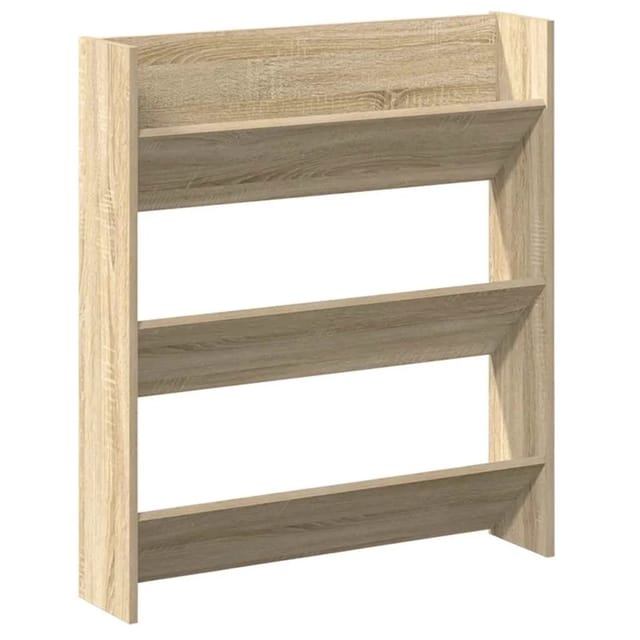 vidaXL Wand-Schuhschrank Sonoma-Eiche 80x18x90 cm Holzwerkstoff 806783