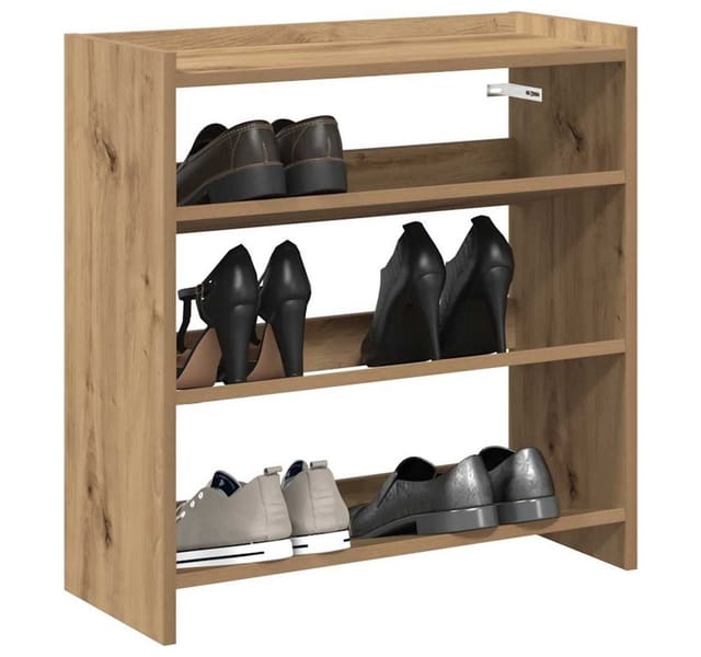 vidaXL Schuhregal Artisan-Eiche 60x25x62 cm Holzwerkstoff 859895