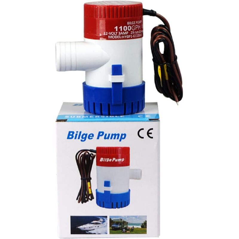 1100 Gph 12v Tauchpumpe – 5000 L/h Fördermenge – 4 M Förderhöhe – Für Schiffshydrauliksysteme – Wassergekühlter Motor