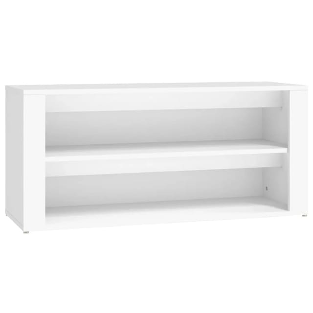 vidaXL Schuhregal Weiß 100x35x45 cm Holzwerkstoff 816904
