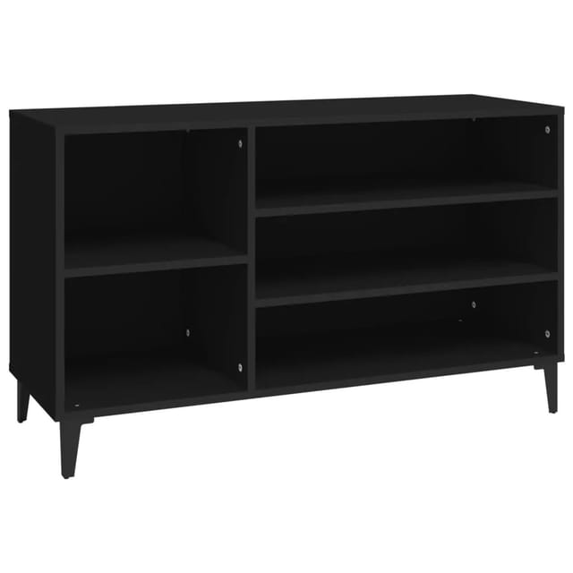 vidaXL Schuhregal Schwarz 102x36x60 cm Holzwerkstoff 819749
