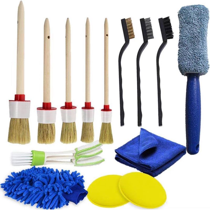 Set Mit 14 Schwammbürsten Für Reifen, Klimaanlageninnenräume, Luftauslässe Usw.
