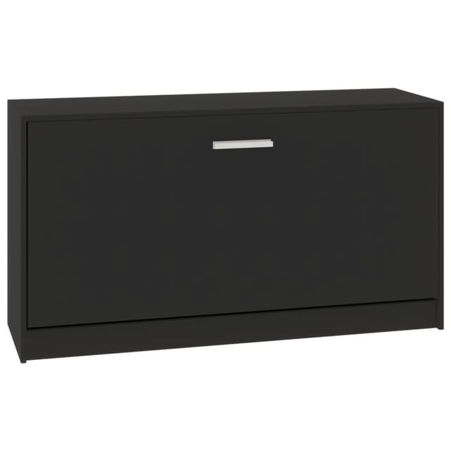 vidaXL Schuhbank Schwarz 80 x 24 x 45 cm Holzwerkstoff 342641