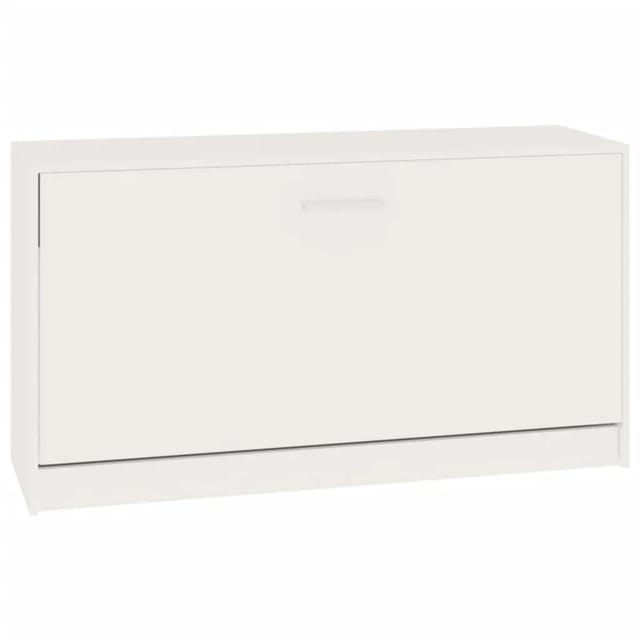 vidaXL Schuhbank Hochglanz-Weiß 80 x 24 x 45 cm Holzwerkstoff 342643
