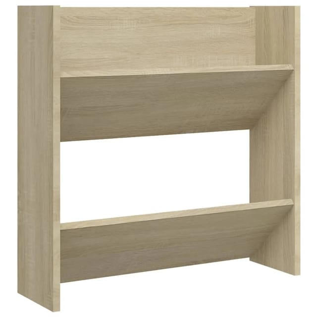 vidaXL Wand-Schuhschrank Sonoma-Eiche 60x18x60 cm Holzwerkstoff 806723