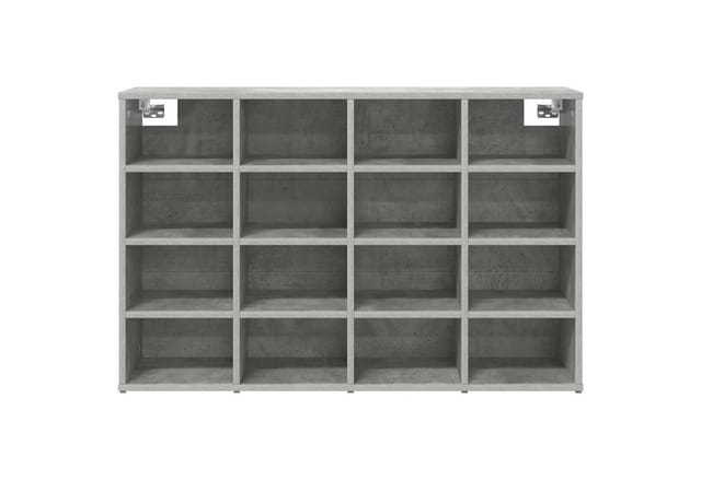 vidaXL Schuhschrank mit Regal Betongrau 103 x 30 x 67 cm Holzwerkstoff 808733