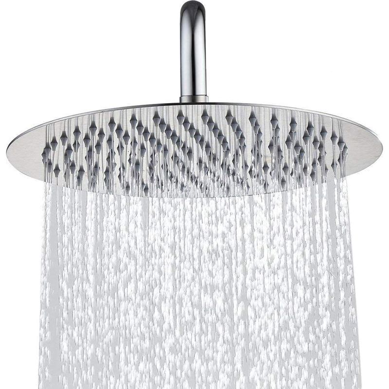 Druckdusche, Badewannen-duschkopf, Regeneffekt, Blumenduft, Yuba, Breiter Strahl, 25 Cm (10 Zoll), Für Den Heimgebrauch.