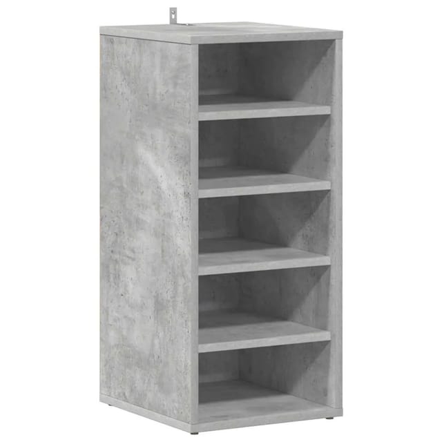 vidaXL Schuhschrank Betongrau 31,5x35x70 cm Holzwerkstoff 808989
