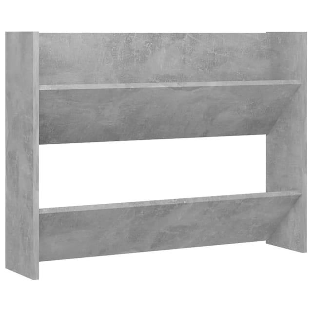 vidaXL Wand-Schuhschrank Betongrau 80x18x60 cm Holzwerkstoff 806749