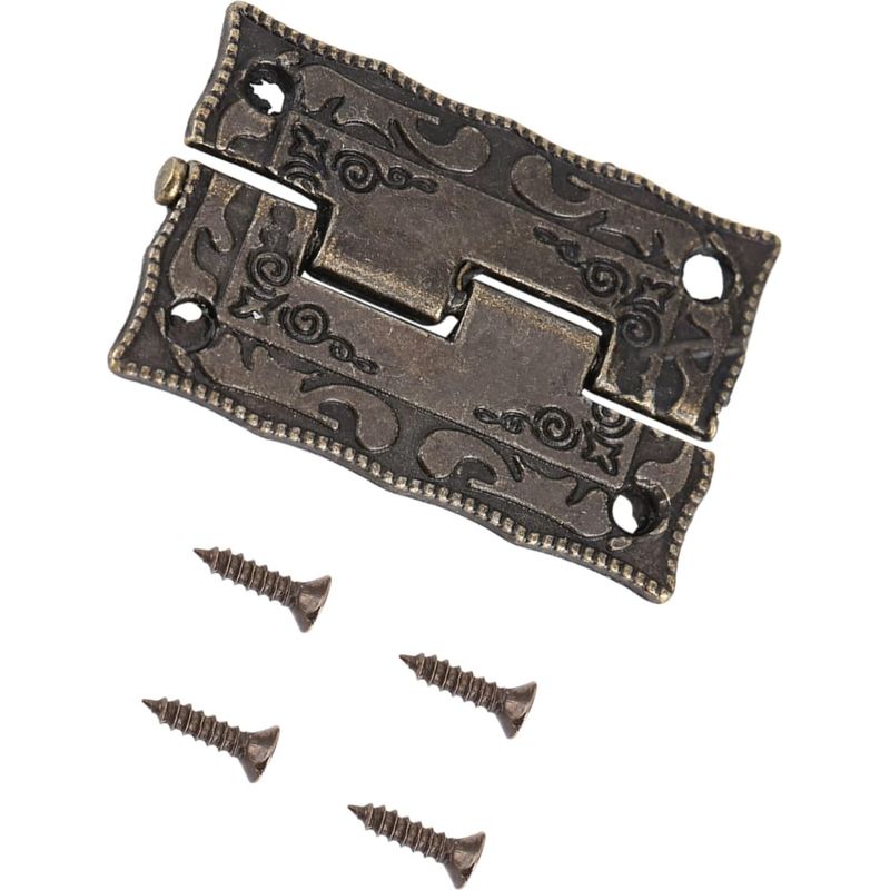 Klappscharnier Für Möbel 0 Bis 180 Mm, 5×5×3 Mm, 10er-packung, Farbe Antikbronze, Für Holztüren, Möbel Und Kisten.