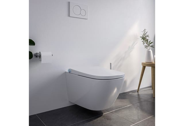 Bernstein Dusch-WC Basic 1104 Weiß Komplettset mit Gesäß- und Ladydusche