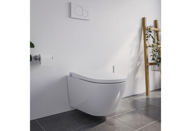 Bernstein Spülrandloses DUSCH-WC PRO+ 1102 Weiß Komplettanlage