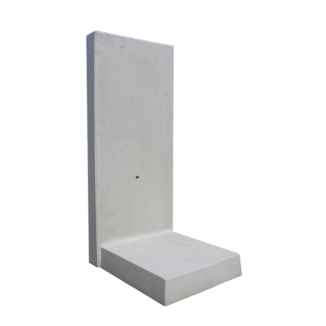 Diephaus L-Stein Bewehrt 180 cm x 50 cm x 100 x 12 cm Grau