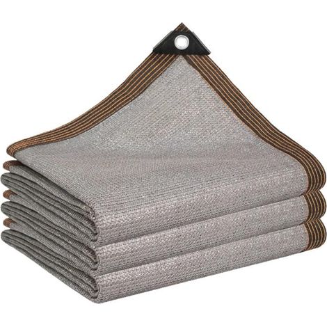 Obosoe Perforiertes Schattierungsnetz, 90 % Schattierungsfläche, Polyethylen Hoher Dichte (hdpe), Grau, 2 X 5 M, Grau