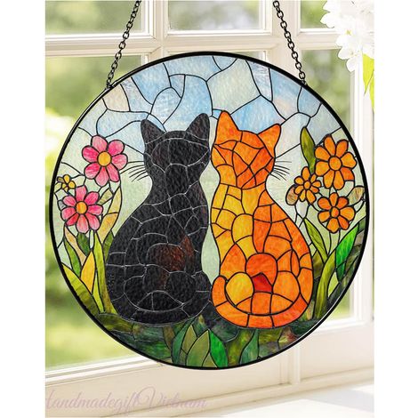 Sonnenfänger Mit Katzenmotiv, 30 Cm, Heimdekoration