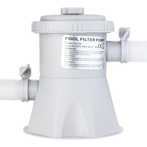 Elektrisches Filtersystem Für Aufstellpools: Wasserpumpe, Robuste Und Wasserdichte Konstruktion Für Sauberes Wasser, Einfache Installation Für Kleine Und Mittelgroße Pools