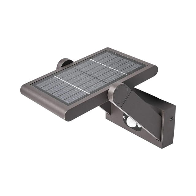 Lucande LED Solarleuchte Außen Valerian 9619063 mit Bewegungsmelder Spritzwassergeschützt Modern in Schwarz aus Aluminium 1-flammig
