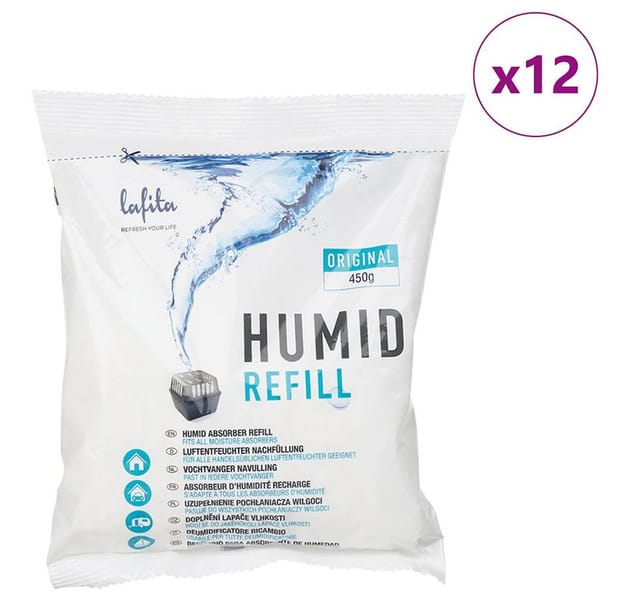 vidaXL Nachfüllung für Luftentfeuchter 12 Stk 450 g 4015915