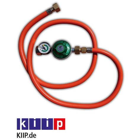 Gasschlauch- Gasdruckregler-satz 30mbar Mit Manometer