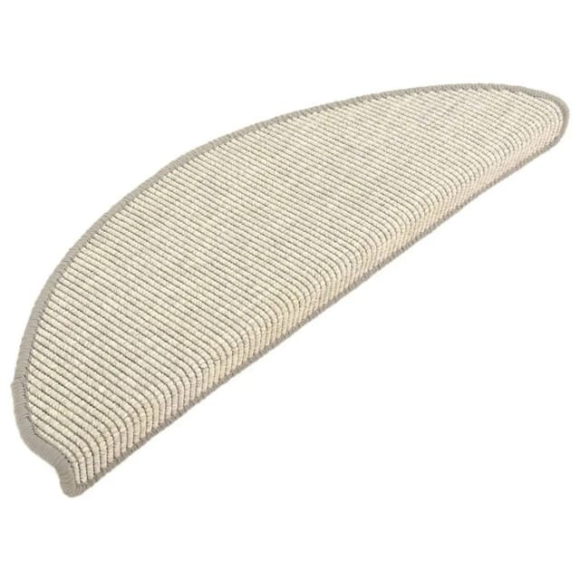 vidaXL Stufenmatten 15 Stk 65x21x4 cm Silber Halbrund Groß 326901