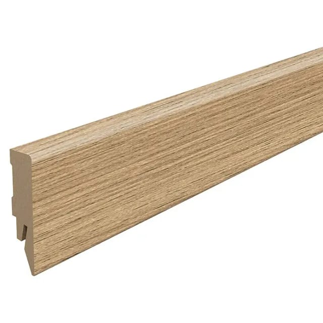 Egger Sockelleiste L671 Kubisch für Fußboden Monfort 6 cm Eiche Natur