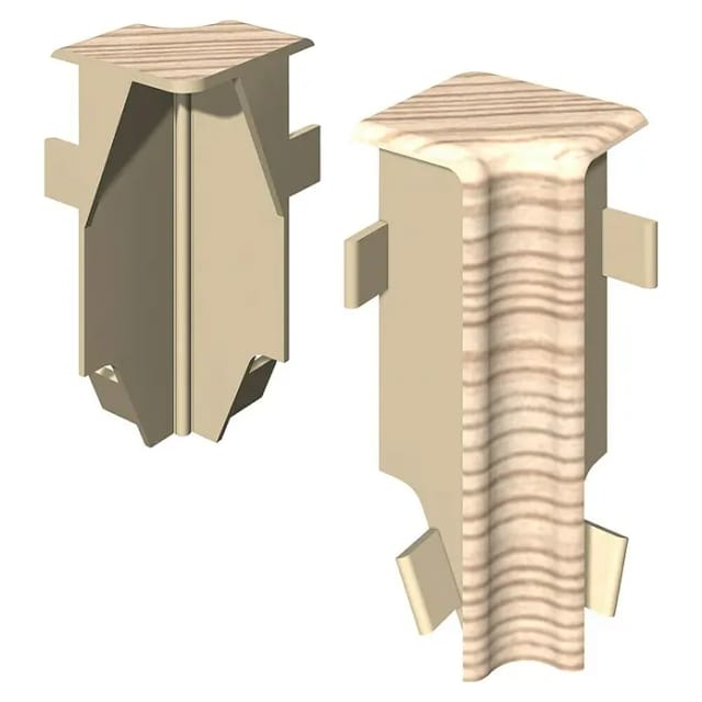 Egger Innenecke Kubisch 6 cm Esche Beige 2 Stück