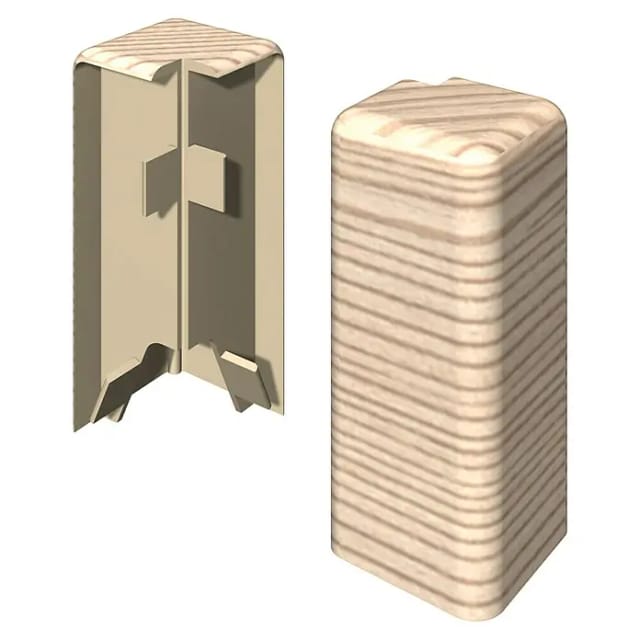 Egger Außenecke Kubisch 6 cm Esche Beige 2 Stück
