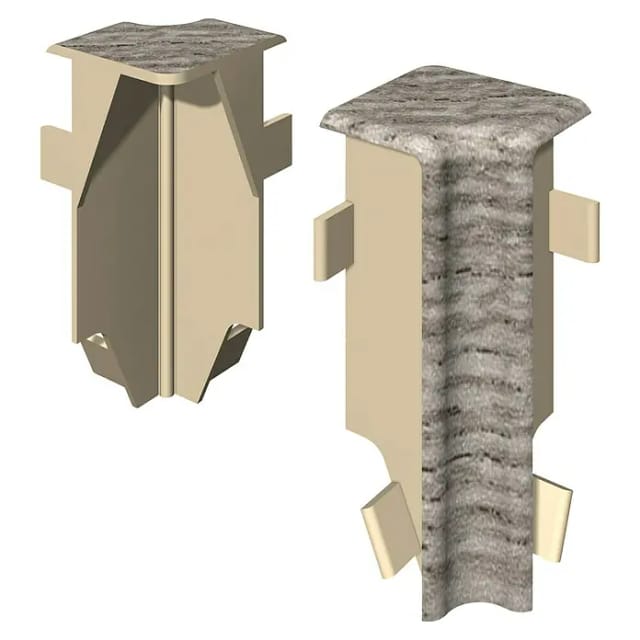 Egger Innenecke Kubisch 6 cm Eiche Silber 2 Stück