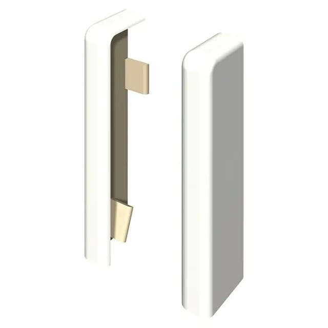 Egger Endstück 6 cm Universal Weiß 2 Stück