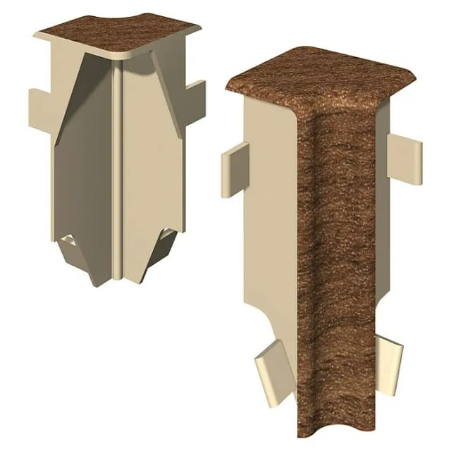 Egger Innenecke Kubisch 6 cm Nußbaum Braun 2 Stück