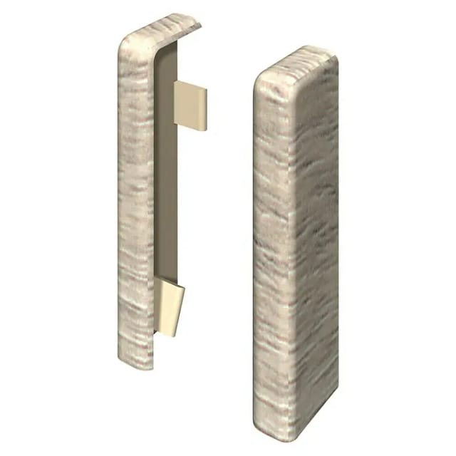 Egger Endstück 6 cm Esche Grau 2 Stück