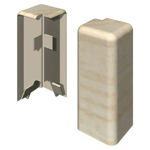Egger Außenecke Kubisch 6 cm Eiche Creme 2 Stück