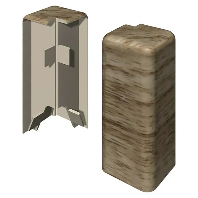 Egger Außenecke Kubisch 6 cm Eiche Beige 2 Stück