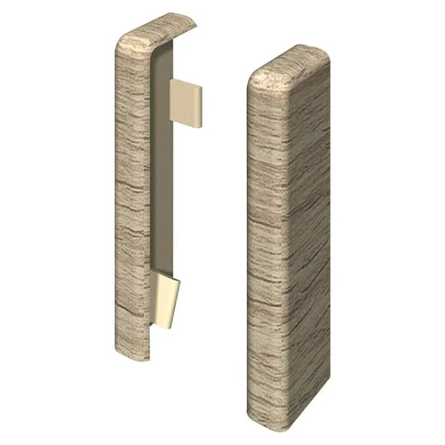 Egger Endstück 6 cm Eiche Hellgrau 2 Stück