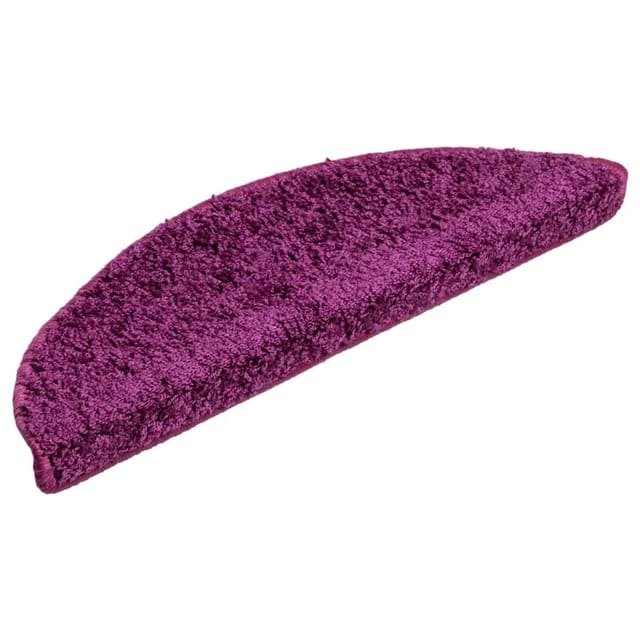 vidaXL Stufenmatten 10 Stk 56x17x3 cm Violett Halbrund 149793