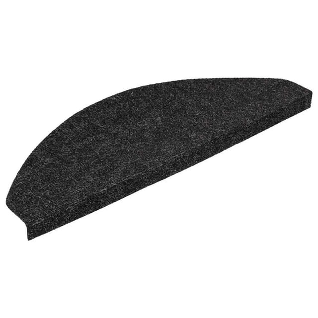 vidaXL Stufenmatten Selbstklebend 30 Stk Schwarz 56x17x3 cm 3365905