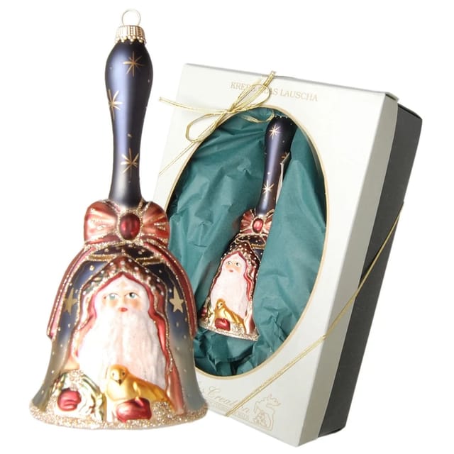 Krebs Glas Lauscha Baumschmuck Viktorianisch Helmuts Glocke Mehrfarbig 17cm