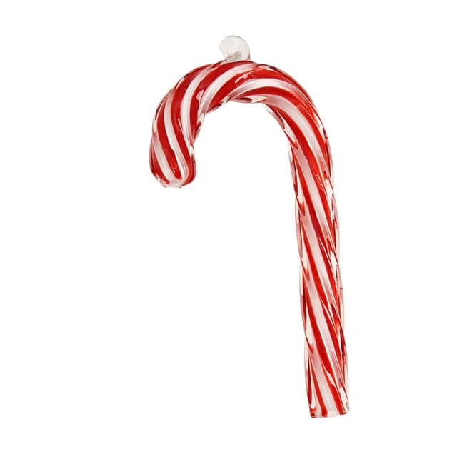 Krebs Glas Lauscha Baumschmuck Zuckerstange Rot 15cm