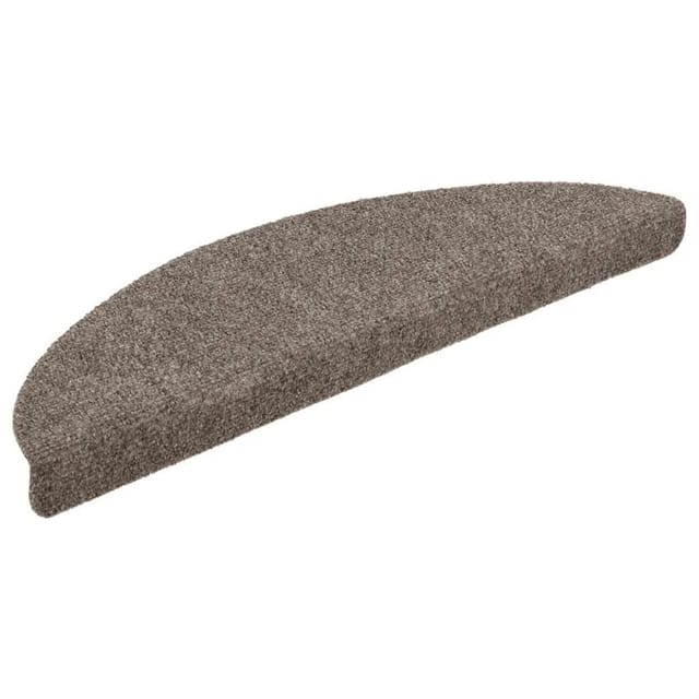 vidaXL Stufenmatten Selbstklebend 20 Stk 56x17x3 cm Beige Halbrund 3365676