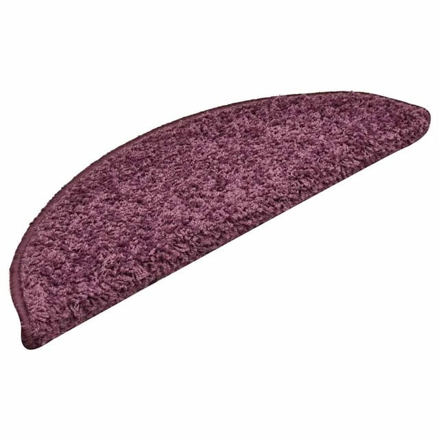 vidaXL Stufenmatten 30 Stk 56x17x3 cm Dunkelviolett Halbrund 3365811