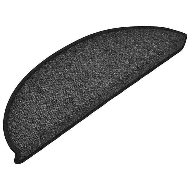 vidaXL Stufenmatten 30 Stk 56x17x3 cm Anthrazit Halbrund 3365733
