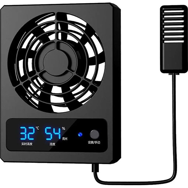 Intelligenter Terrarienlüfter Mit Led-anzeige, Leistungsstarker Belüftung, Niedrigem Geräuschpegel (celsius)