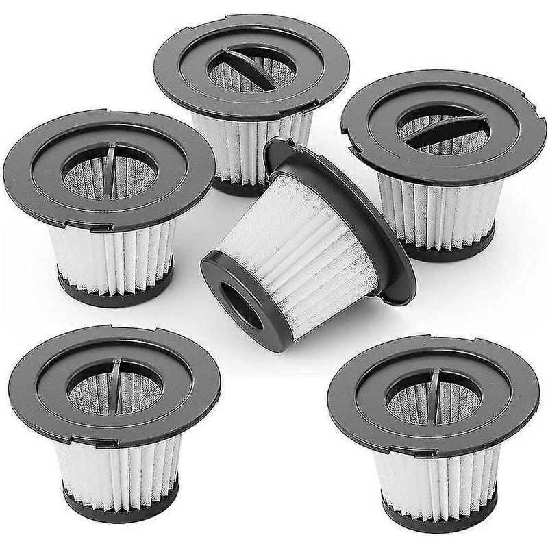 6er-pack Filter Für Tragbare, Kabellose Autostaubsauger: Leistungsstarker, Kabellos Aufladbarer Filter Für Effiziente Staub- Und Luftreinigung. Kompatibel Mit Staubsaugern.
