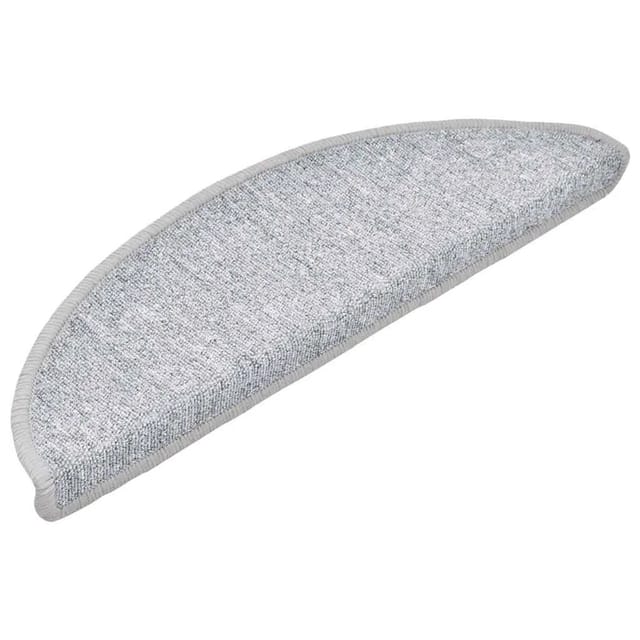 vidaXL Stufenmatten 20 Stk 56x17x3 cm Hellgrau Halbrund 3365784
