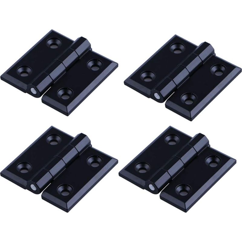 Klappscharniere – Set Mit 4 Schranktürscharnieren, Zinklegierung, Schwarz, 40 X 40 X 5 Mm
