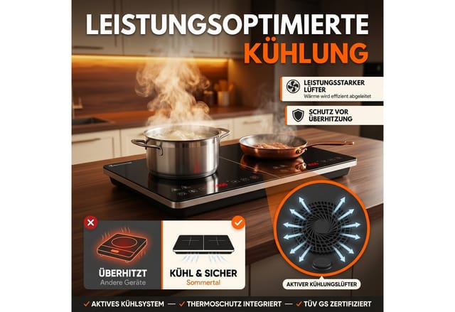 Sommertal Induktionskochfeld 2er-Platte