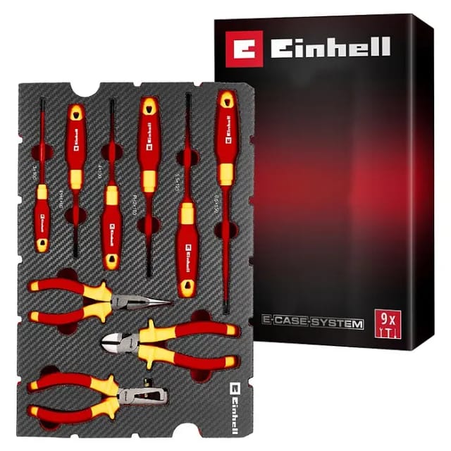Einhell Werkzeug-Pad Elektriker-Werkzeuge E-Case 9-teilig