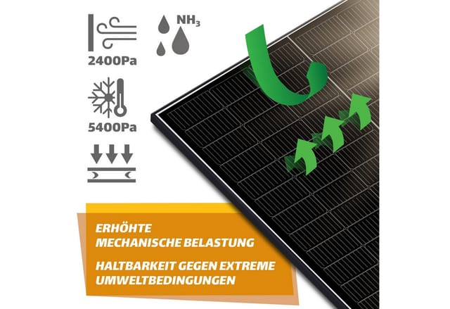 SUNNIVA Balkonkraftwerk 1000 W mit EcoFlow 800 W Wechselrichter inkl.5m Kabel 2x 500 W Solarmodule Bifazial Fullblack Glas-Glas