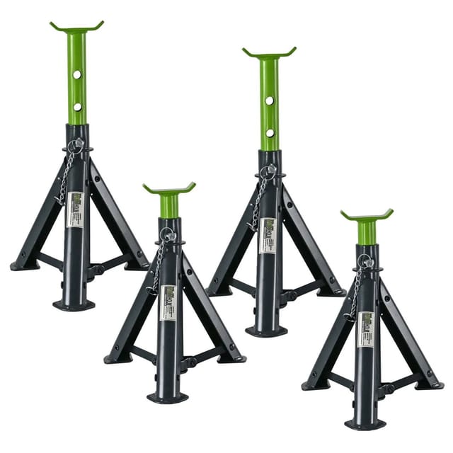 TRUTZHOLM Unterstellbock 4 Stück 2 Tonnen Traglast Pro Stütze Höhe Von 245 Bis 370 mm Faltbar